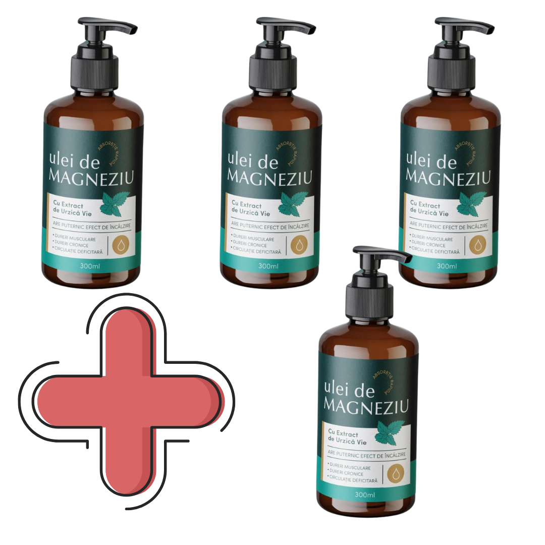 3+1 GRATIS Ulei de magneziu cu extract de urzica Vie