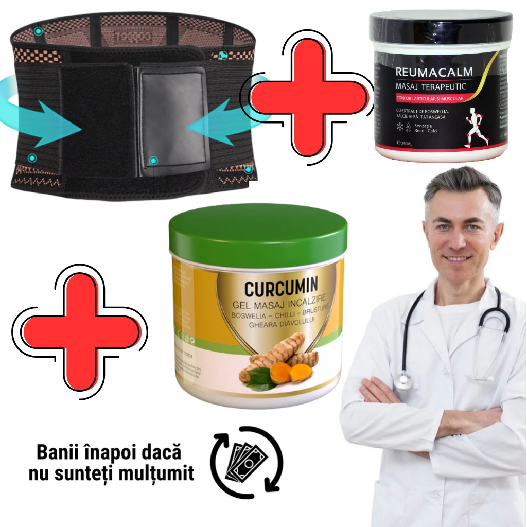 Pachet centura+reumacalm+curcumin